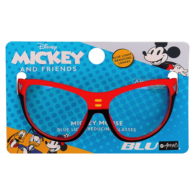 Image of Sun-Staches Disney Blue Light Blocking Glasses | Boys and Girls | Mickey or Minnie Style Protection | One Size Fits Most Kids