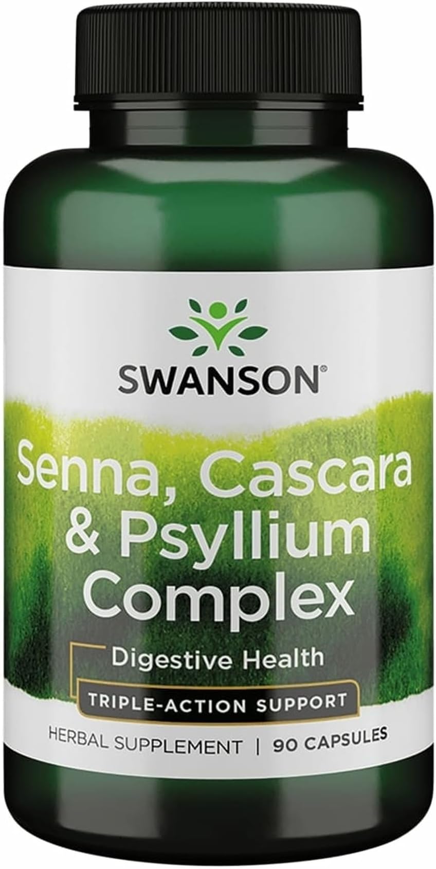 Senna Psyllium Cascara Complex GI Tract Regularity Support 90 Capsules
