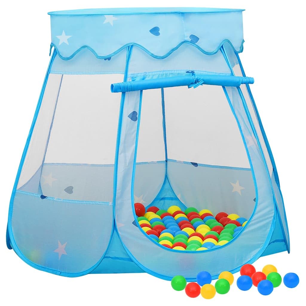 Mangloder Kinder-Spielzelt Blau 102x102x82 cm mit Tragetasche für drinnen und draußen, Kinderzimmer, Garten, Outdoor, Camping, Rollenspiel, Klettern, Versteck, Bewegung, Falten, Auf- und Abbau