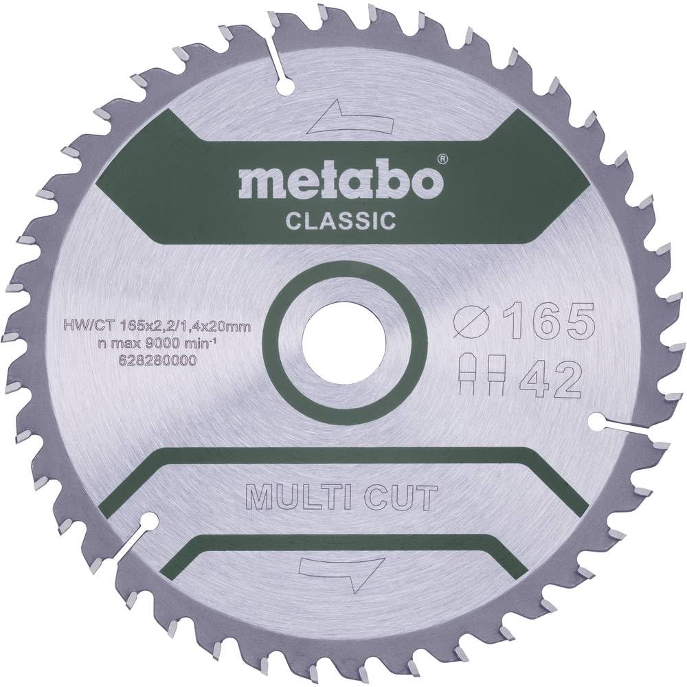 Lame de scie Multi Cut Classic METABO 165x20 mm, l'excellence industrielle pour vos coupes