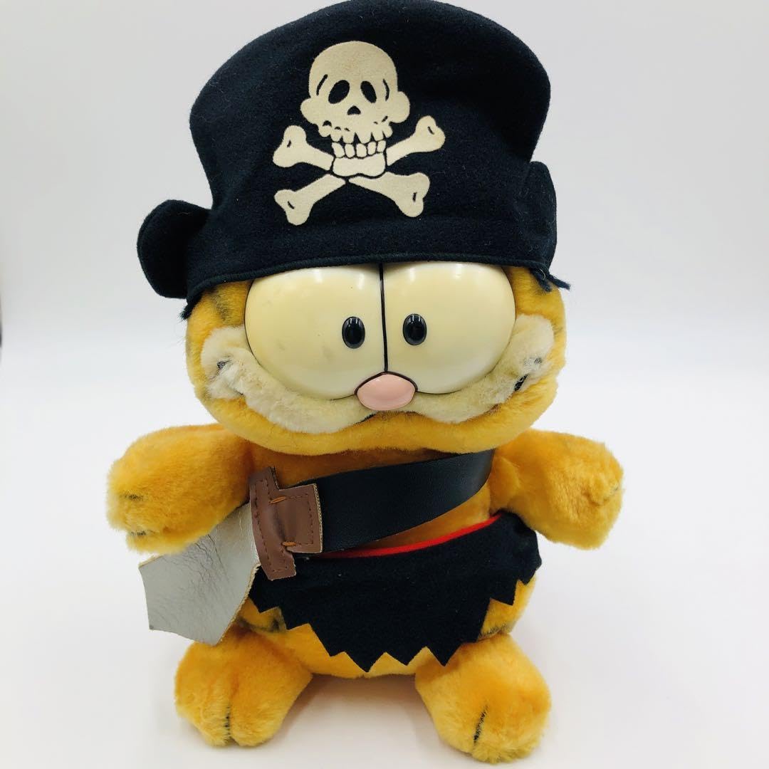 Amazon.co.jp: 超レア！ガーフィールド Garfield 海賊 ぬいぐるみ 