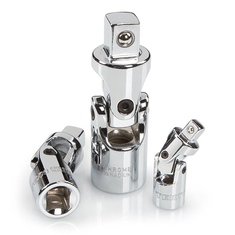 Gasea 3pcs 1/4" 3/8" 1/2" Drive Impact Universal Joint Socket Wrench Adapter Set Swivel Drive Adapter Reducer Tool - Image 4