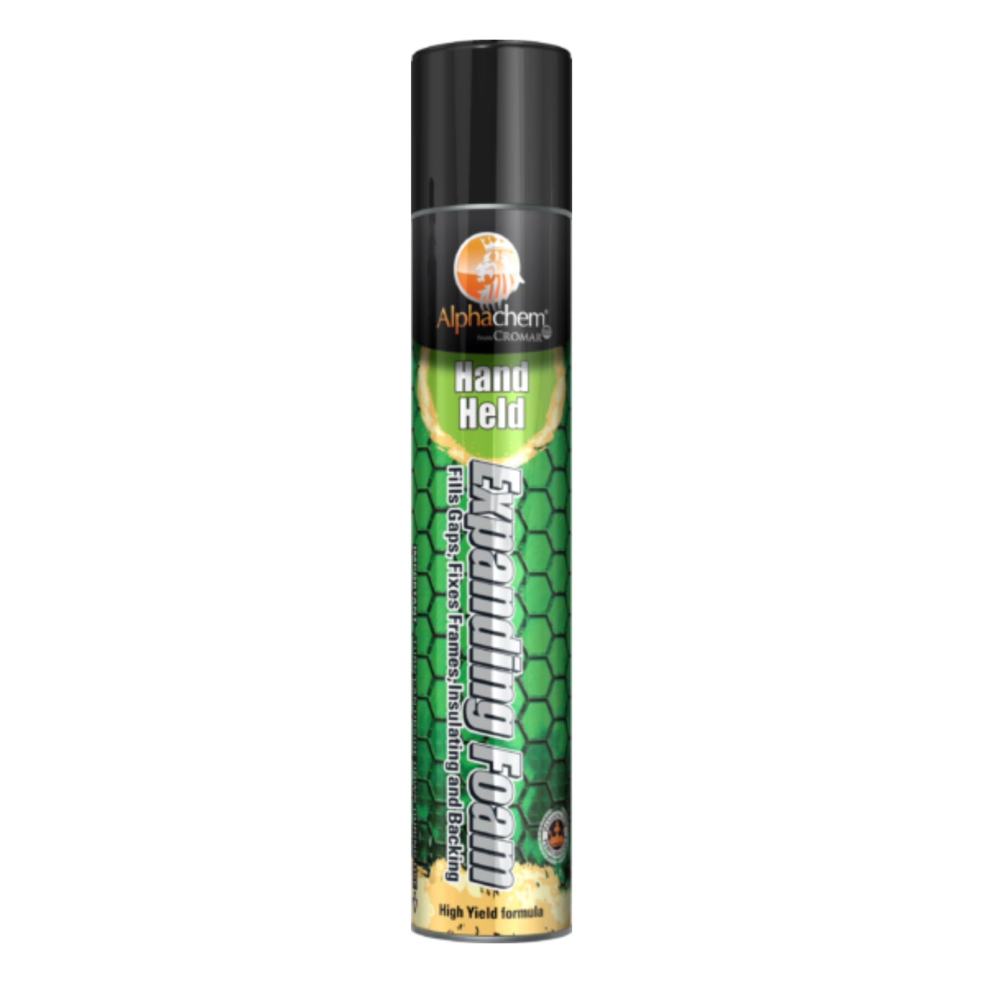 Ara Choice _ Cromar – Alphachem Hand Held Expanding Foam 750Ml | High Yield Insulation & Gap Sealing Foam | Pu Polyurethane Expanding Foam