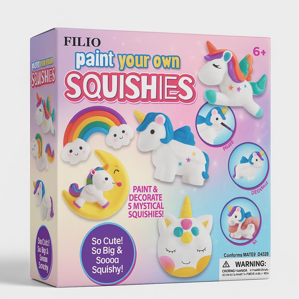 Make Your Own Squishies with 5 Designs – Squishy Making Set, DIY Craft Activity, Squishy Maker, Make Your Own Squishy, Fidget Maker