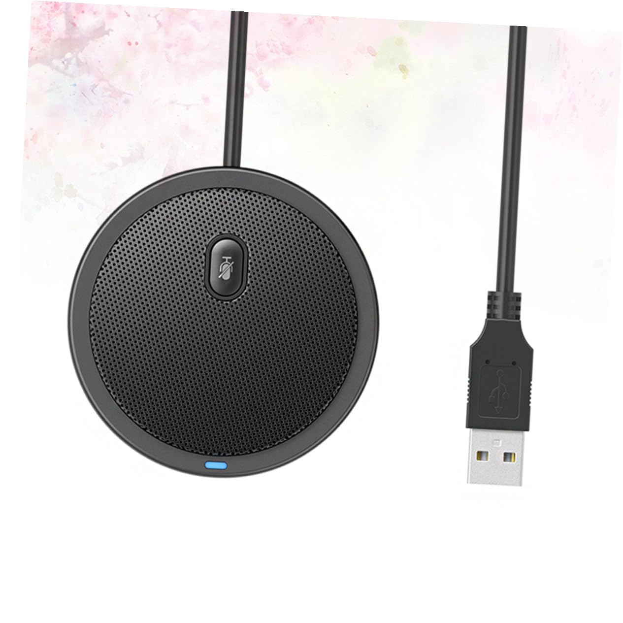 Microfono Unidirezionale USB Supporto a Treppiede in Plastica e Metallo per Computer Desktop e Laptop, per Registrazioni e Conferenze