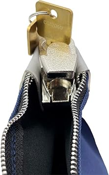 Heavy Duty Commercial 7-Pin 11 Locking Bank Security Money Cash Bag w/Pop Up Lock, 2 Keys (1/5/25/100/500) (5 pcs)