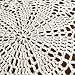 USTIDE 6 manteles individuales redondos de crochet de algodón blanco de encaje...
