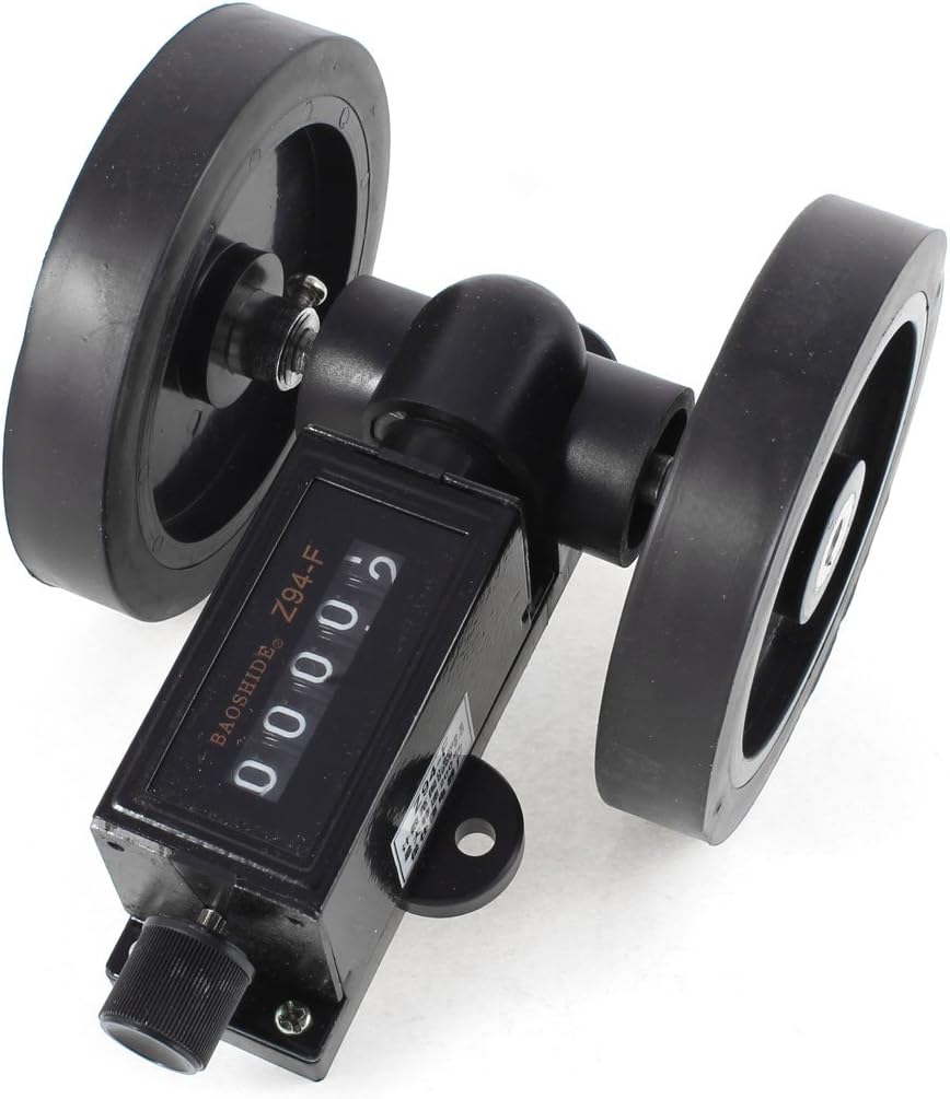 Rolling Wheel Mechanical Length 0-9999.9 Meters Counter Black (id: 24d 99e bb5 0bd de2