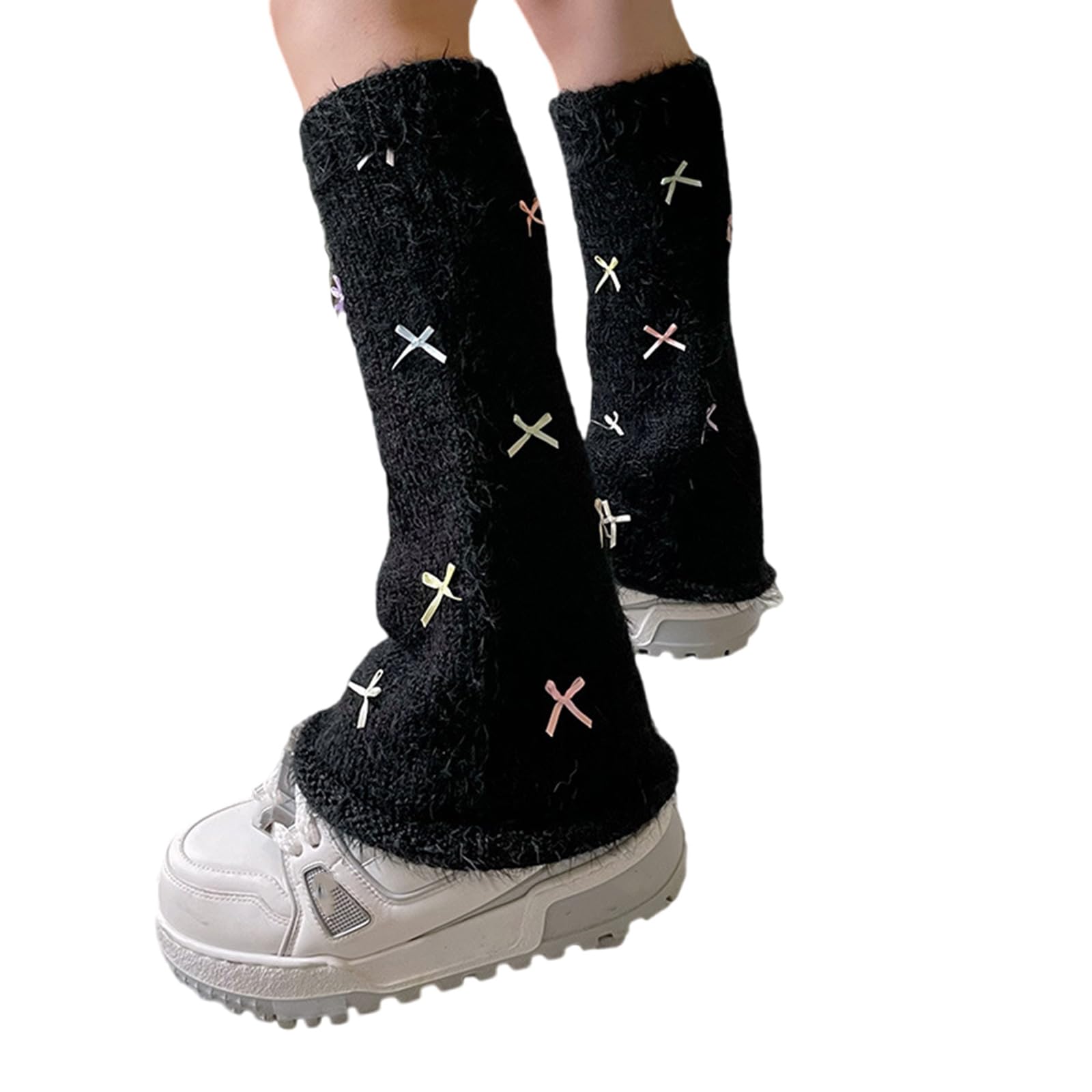 Fundas de felpa cómodas para proteger del frío tus tobillos con estilo femenino 7