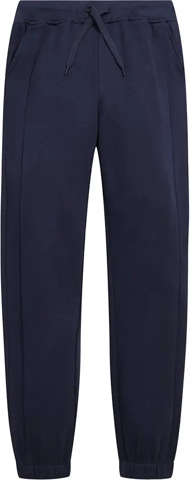 Nautica Girls' School Uniform Jogger Pants, Elastic Waistband with Drawstring Closure, Stretch Performance Fabric