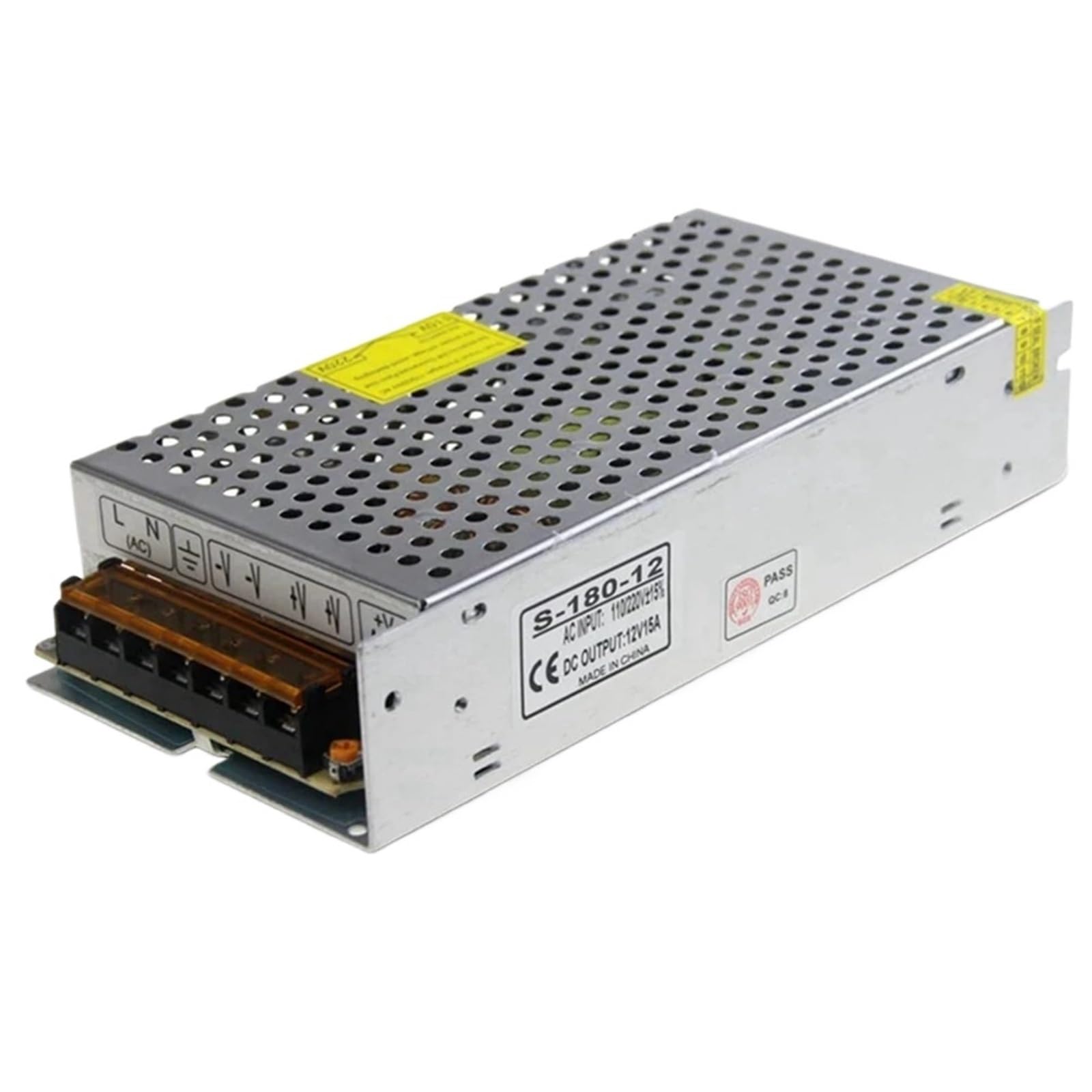 Transformateur 12V CC 15A ventilé convertisseur CA CC 180W haute puissance