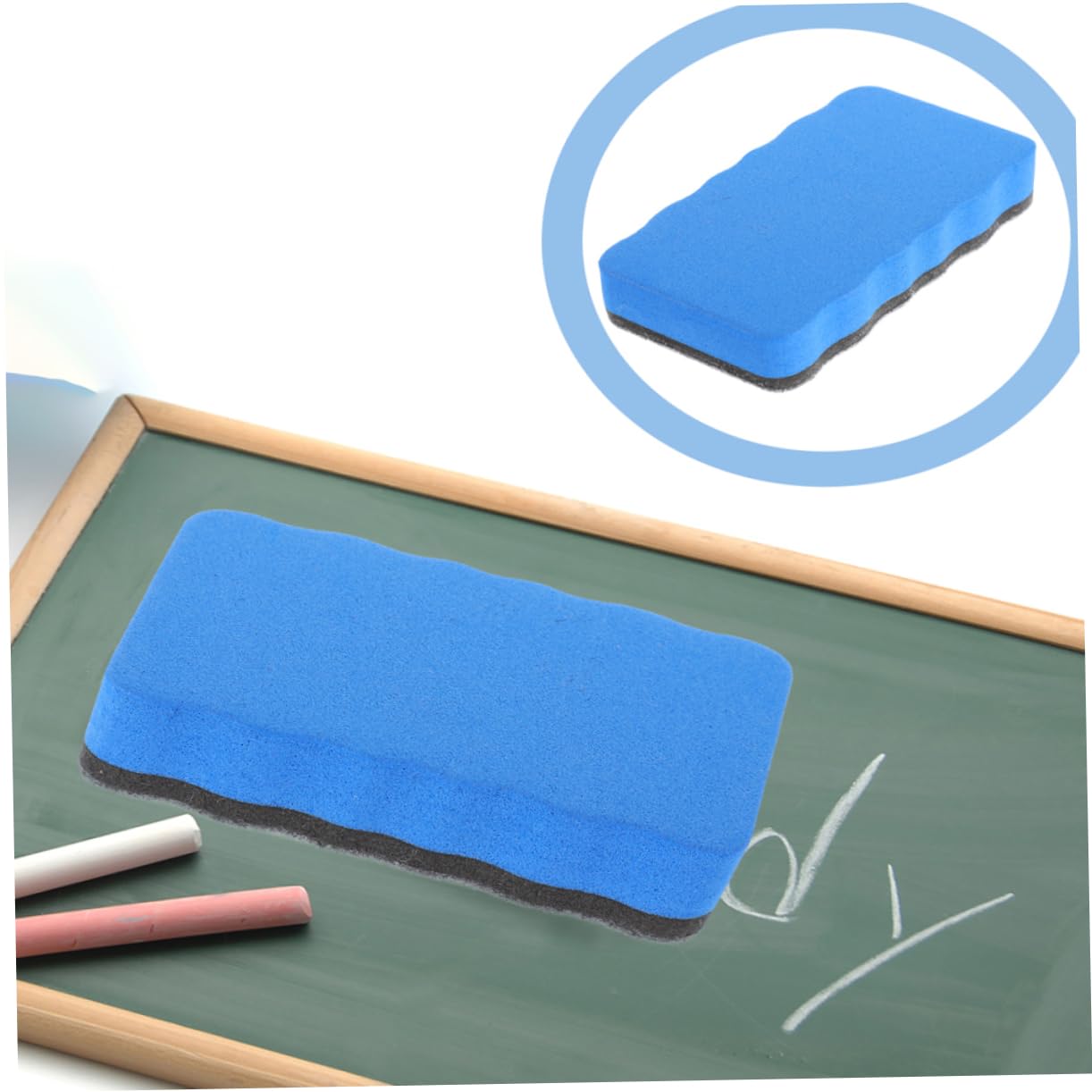 SHINEOFI 2 Sätze Whiteboard-radierer Weiße Tafelradierer Tafellöscher Büro Zubehör Whiteboards Whiteboard-radiergummis Für Das Klassenzimmer Radiergummis Fürs Büro Eva Blue Stück * 2