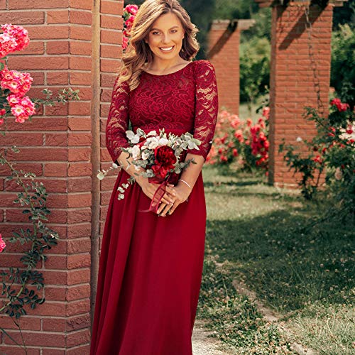 Ever-Pretty-Vestidos-de-Fiesta-Encaje-Gasa-Cuello-Redondo-Manga-34-Corte-Imperio-A-linea-para-Mujer-07412