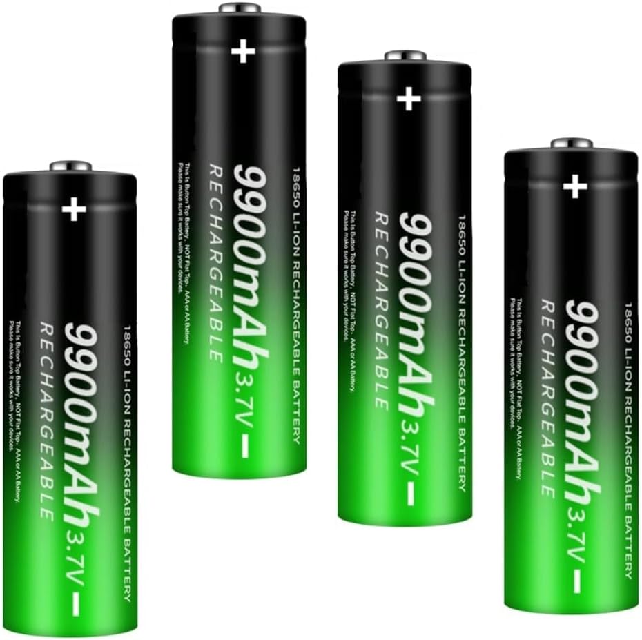 CBJJ 18650 3.7V Lith-ium-ion Battery with High Performance 9900mAH Powerful f...