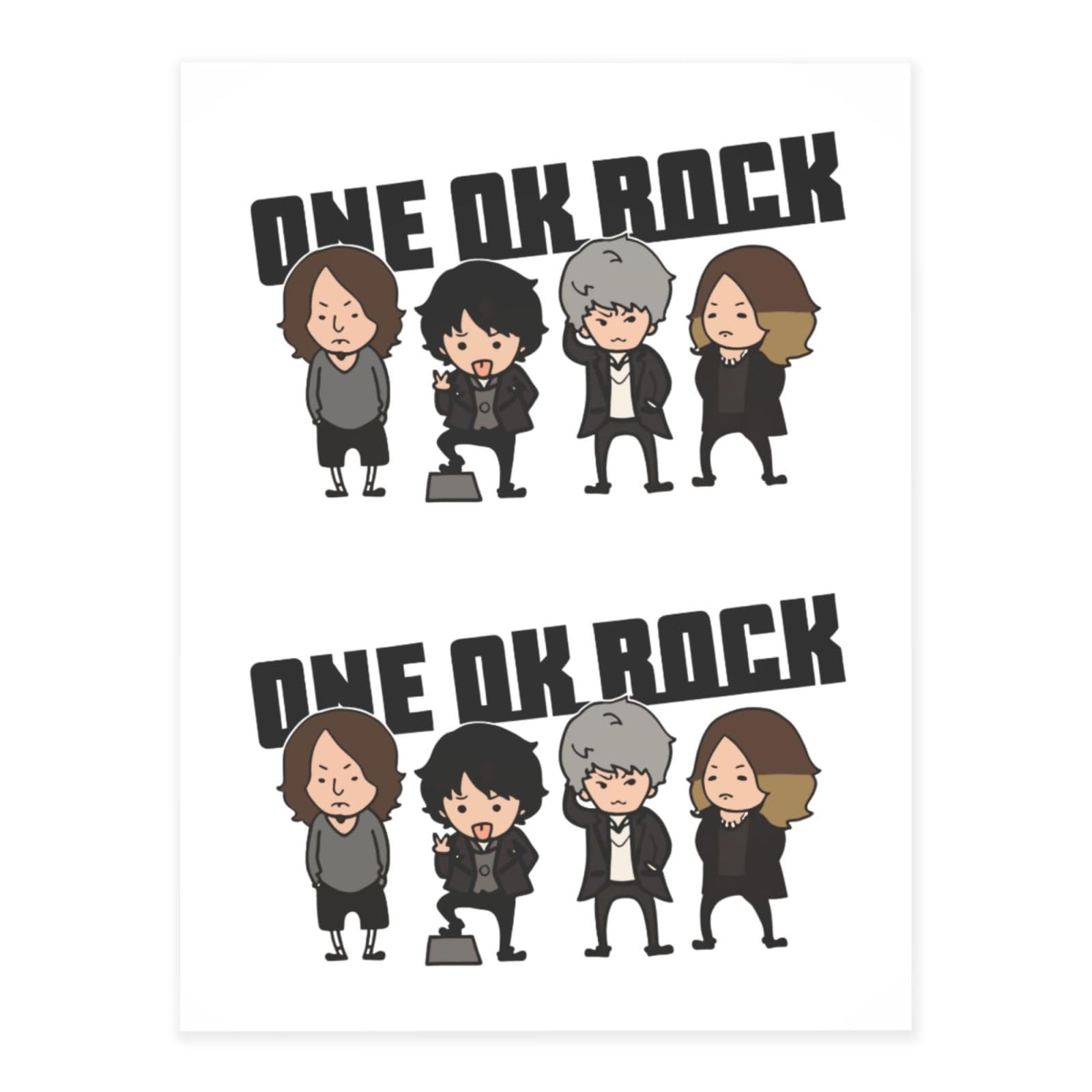 Amazon.co.jp: ステッカー シール ONE OK ROCK フレークシール 防水
