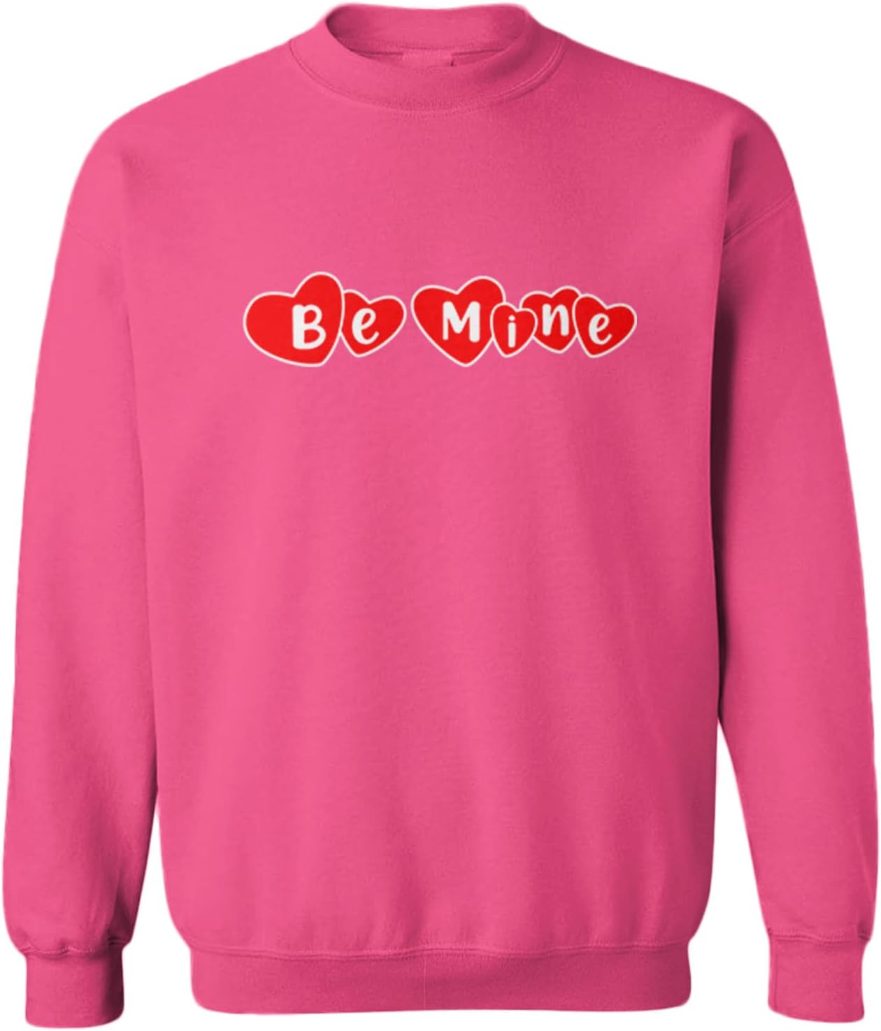 Be Mine - Hearts Candy Sweet Kiss Toddler Fleece Crewneck Sweater