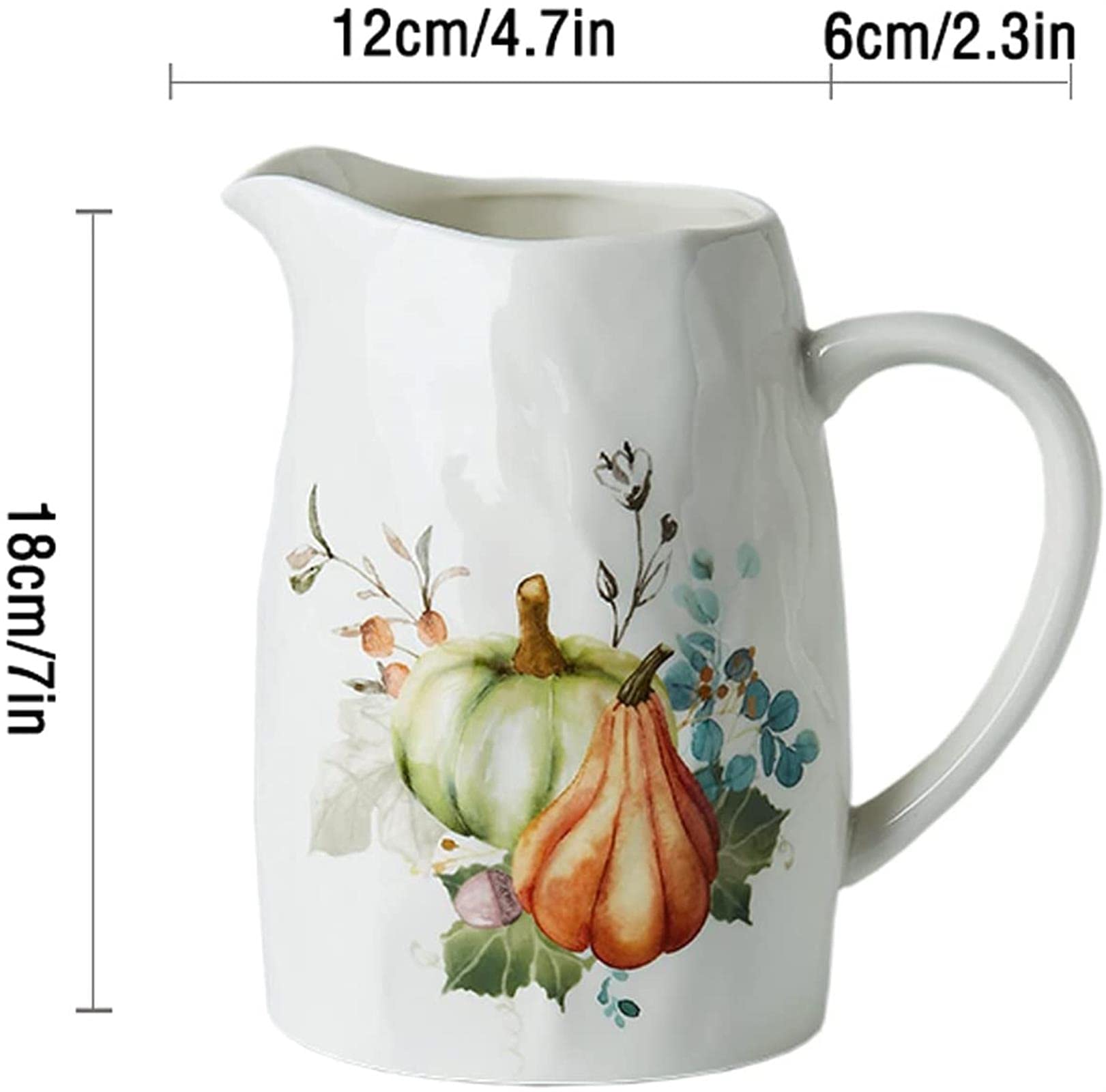 Brocca per Acqua Semplice Brocca in Ceramica per Uso Domestico con Manico e beccuccio Teiera Creativa Resistente alle Alte Temperature Multifunzionale Personalizzata