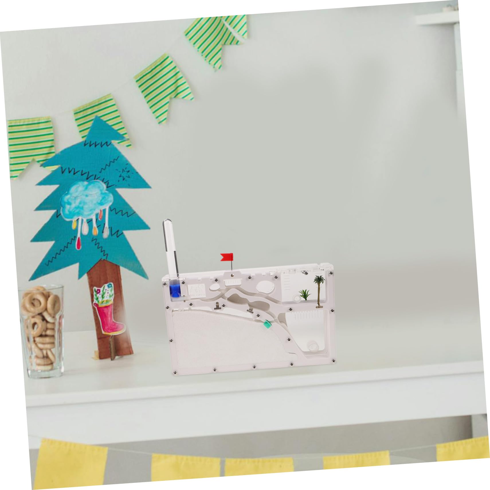 Ant Habitat Castillo Ecológico Transparente Terrario Kit para Observación y Experimentación Científica Infantil Educativo