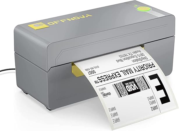 OFFNOVA Thermal Label Printer, 200 mm/s High-Speed Shipping Label Printer,  Compatible with Shopify, Ebay, Royal Mail, Amazon, Windows & Mac
