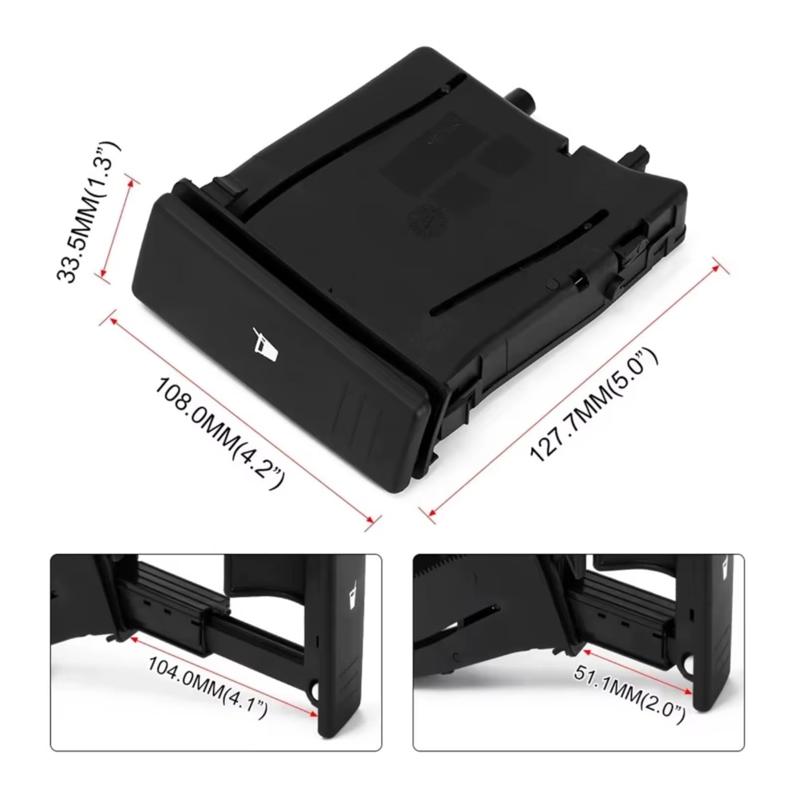 Auto Innenraum Zubehör Compatibile Con Per Polo 9N 2002 2003 2004 2005 2006 2007 2008 2009 2010 Auto Center Console Portabicchieri 6Q0858602E