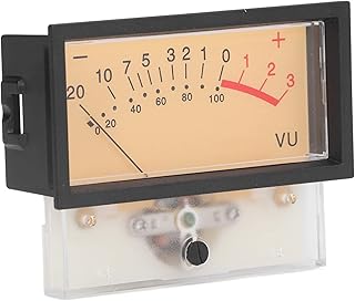 WESE VU Level Meter, VU Meter Head Tube Amplifier High Accuracy 40mA for DIY Recording Studio for Car Transformation