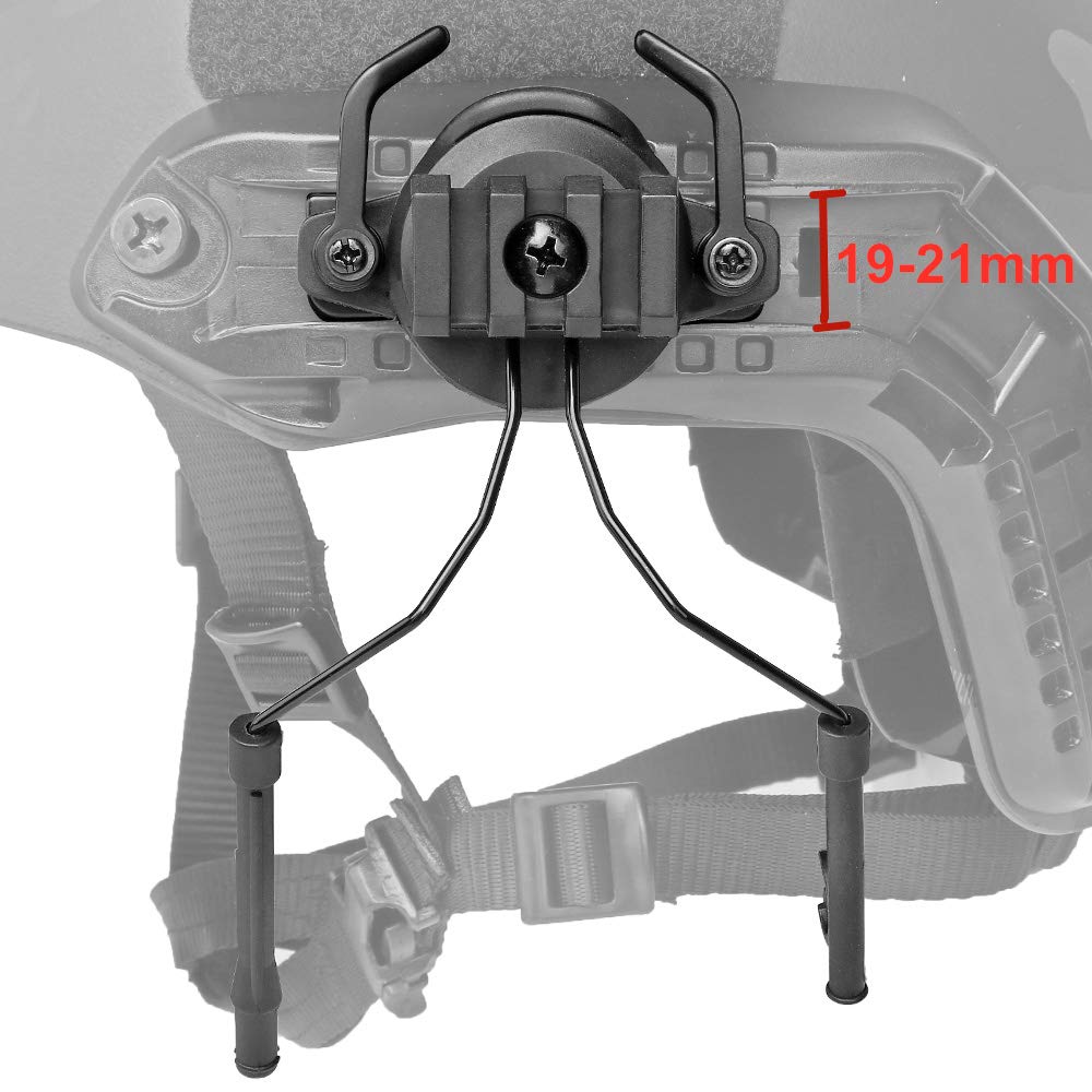 Staffa di Supporto per Cuffie da Softair per Casco tattico Adattatore per Cuffie Comtac