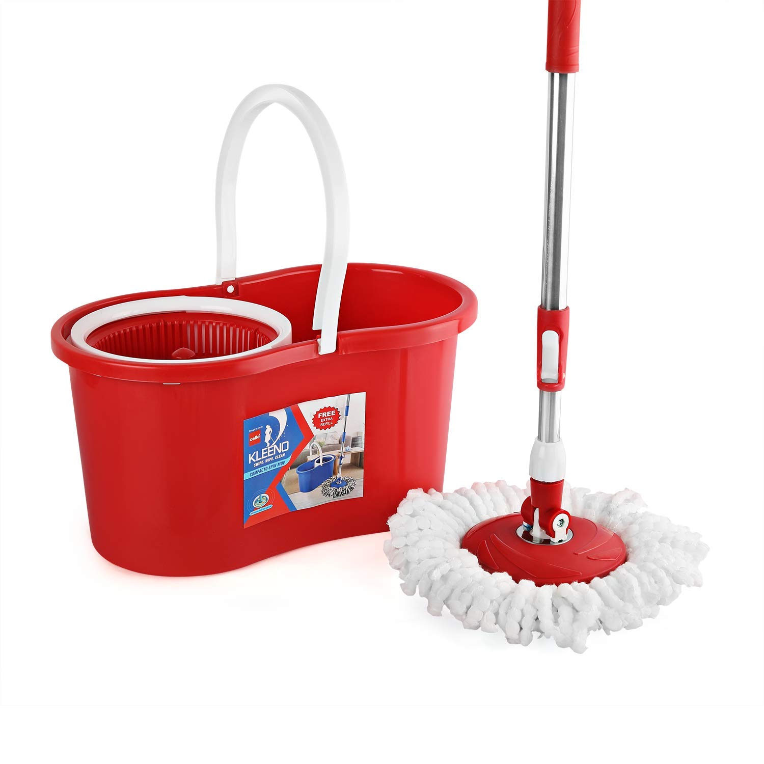 Kleeno Spin Mop Set - Compact & Easy Cleaning -2 Kleeno Spin Mop Set - Compact & Easy Cleaning -2