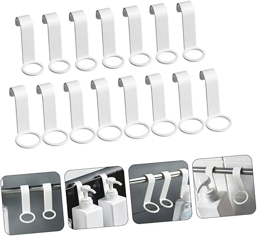 Miniatura 8 de Cabilock Gancho adhesivo para botellas, soporte de pared, soporte de pared, estante de ropa, bomba de botella, cesta colgante de ducha, estante de