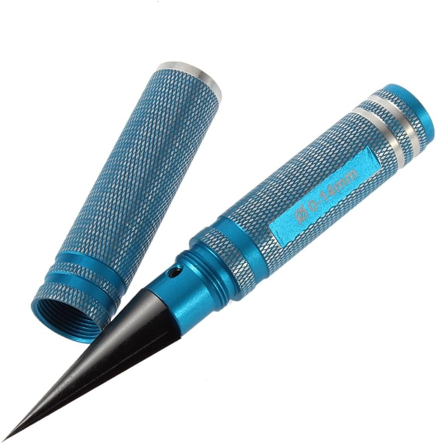 Universal Expanding Hole Opener Reamer Drill Tool 0-14mm for RC Car /Helicopter (Blue)