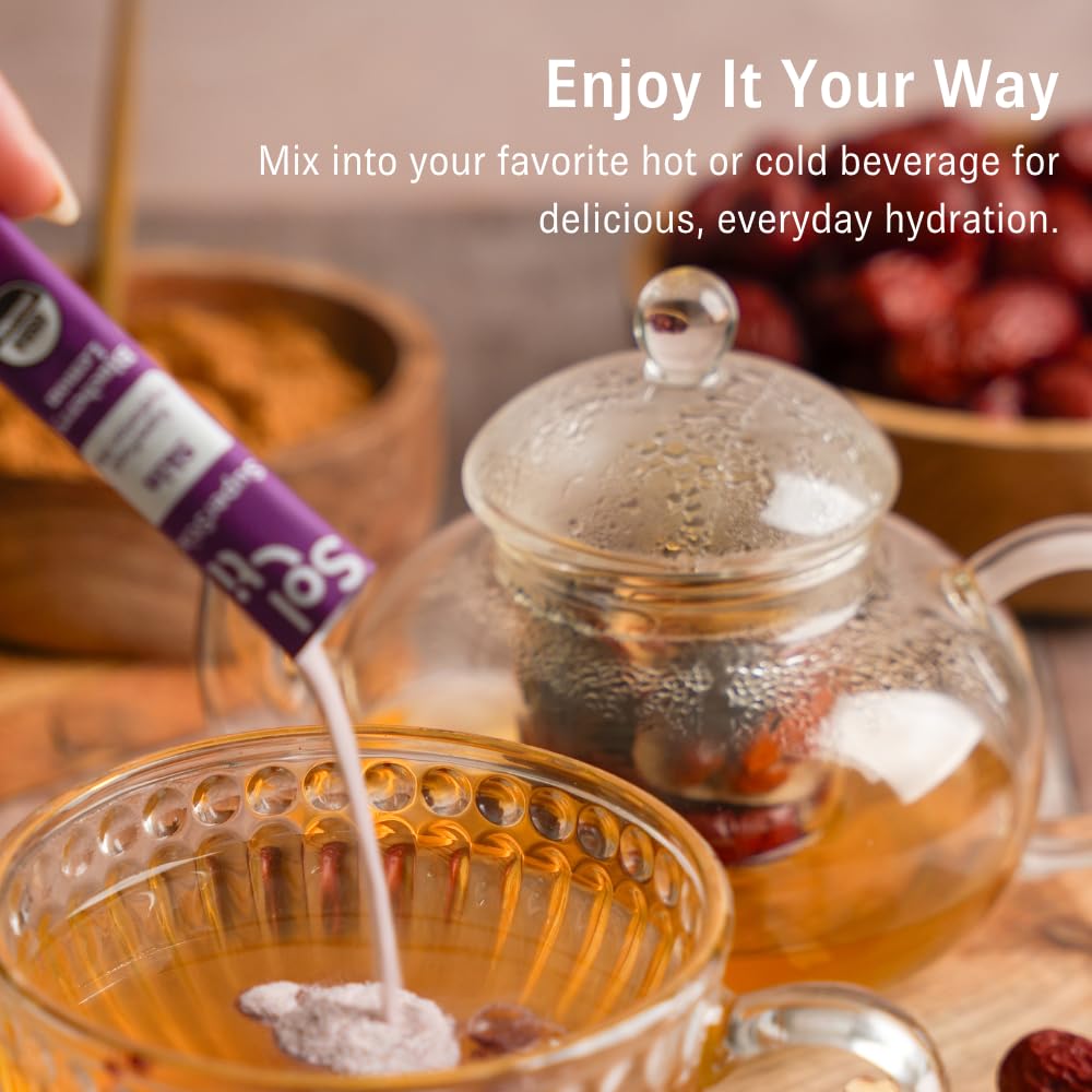 Sol-ti Organic Electrolyte Hydration + Skin, Blueberry Lemon SuperStix 14ct — Amazon image 7