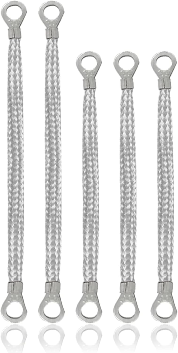 5 PCS Universal Automotive Ground Strap, 3Pcs 10"x 1/2