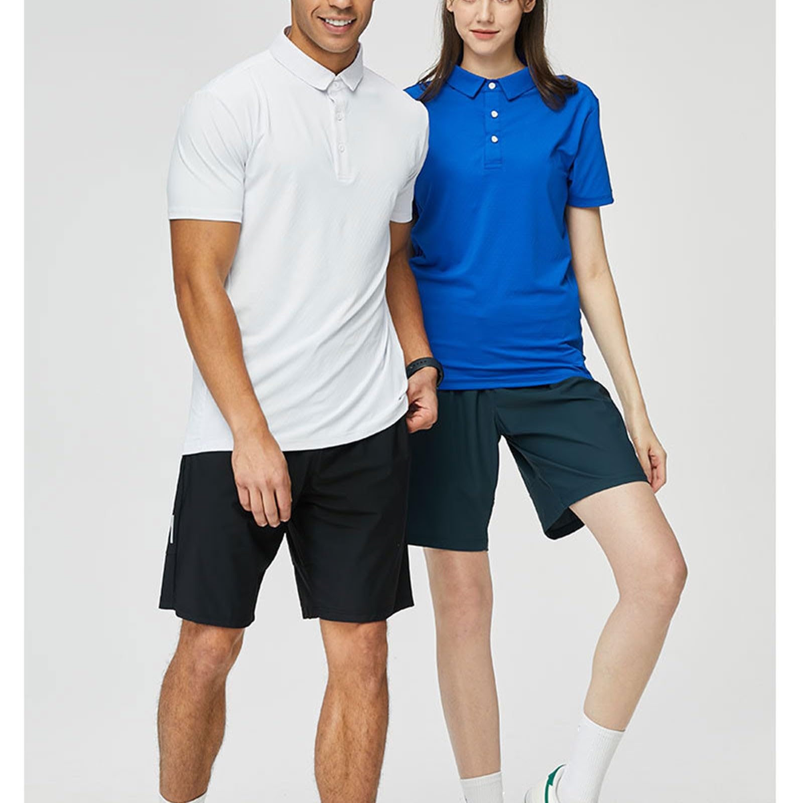 Męskie koszulki polo, do F.a.s.t F.urious Sport, szybkoschnące, z krótkim rękawem, oddychające, chłodzące, do biegania, na siłownię, treningu (kolor: niebieski, rozmiar: M)