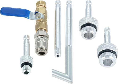 Miniatura 7 de Aupoko Adaptador de llenado de aceite fluido de transmisión automática con herramienta de reemplazo de válvula de cierre compatible con VW Audi 09G