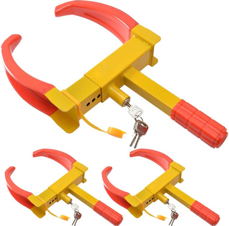 TMS 3pcs of Wheel Lock Clamp Boot Tire Claw Auto Car Truck RV Boat Anti-Theft Towing