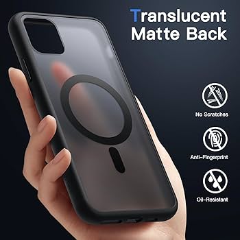 iPhone 11Pro max ブラック MagSafeケース付き Amazon.com: Noonin Strong Magnetic Case for iPhone 11 Pro Max