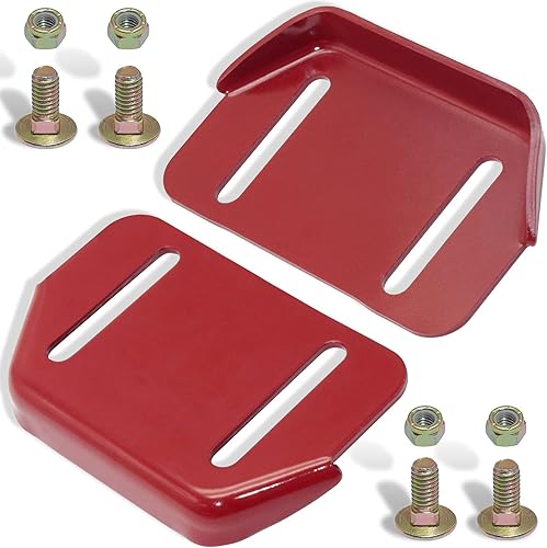 Miniatura 7 de boeray Para 784-5580 784-5580-0637 MTD Parts - Juego de zapatos deslizantes con perno y tuerca color rojo, paquete de 2