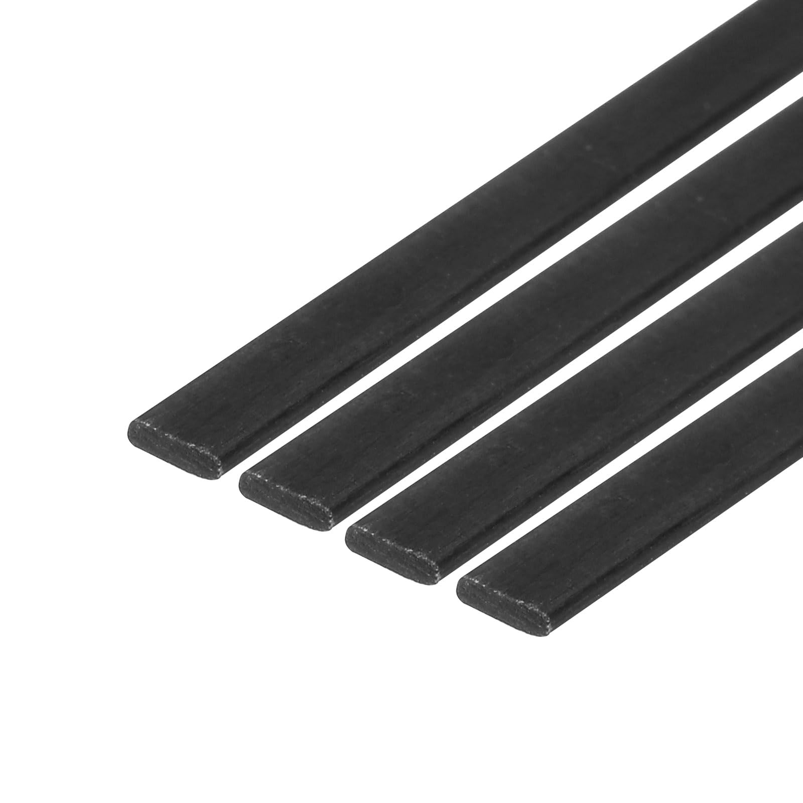 QUARKZMAN 4pz Asta in Fibre di Carbonio Lunghezza 0,8x3mm 500mm Barre Piatte Pultruse in Fibre Carbonio per Aquiloni, Aeroplani RC
