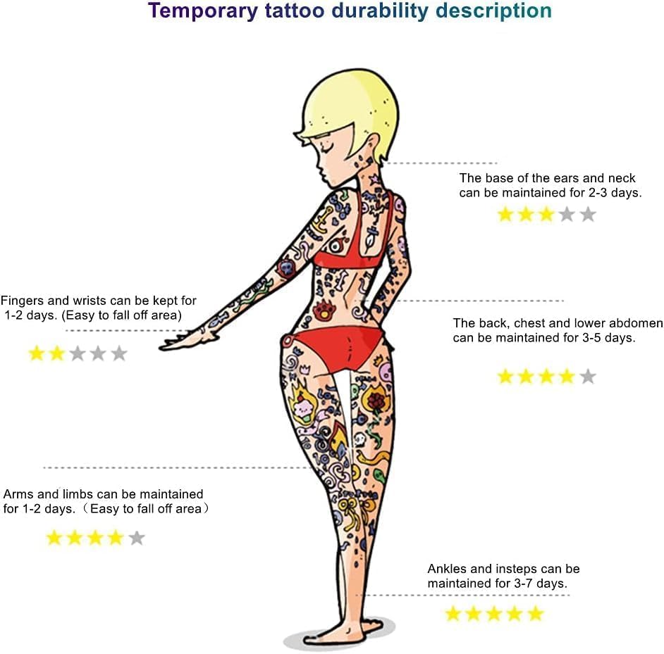 Miniatura 6 de 42 hojas de telaraña 3D y tatuajes temporales de cicatriz falsa, kit de maquillaje de Halloween, bruja zombi, realista, falso murciélago, tatuajes