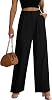 Womens Wide Leg Dress Pants High Waisted Business Casual Trousers Dressy Work Office Pants with Pockets