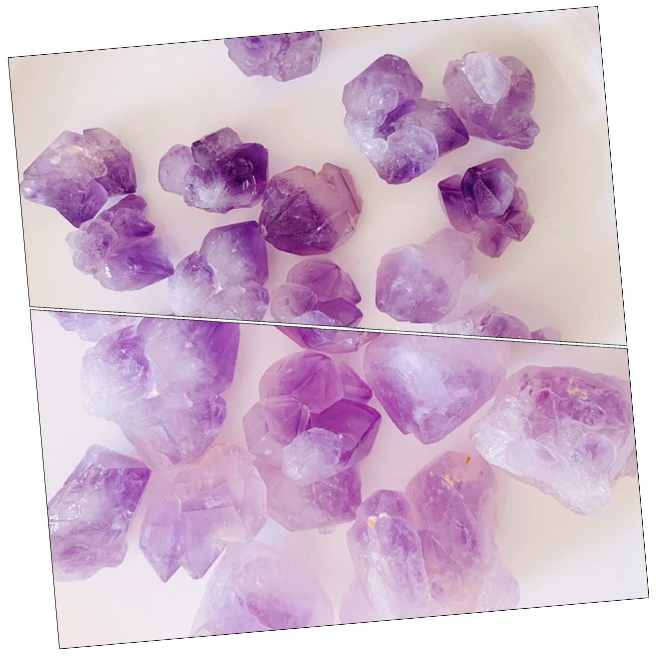 RORPOIR Amethyst Crystal Stones Decorative Pebbles for Plant Arrangements Vases and Home Decoration