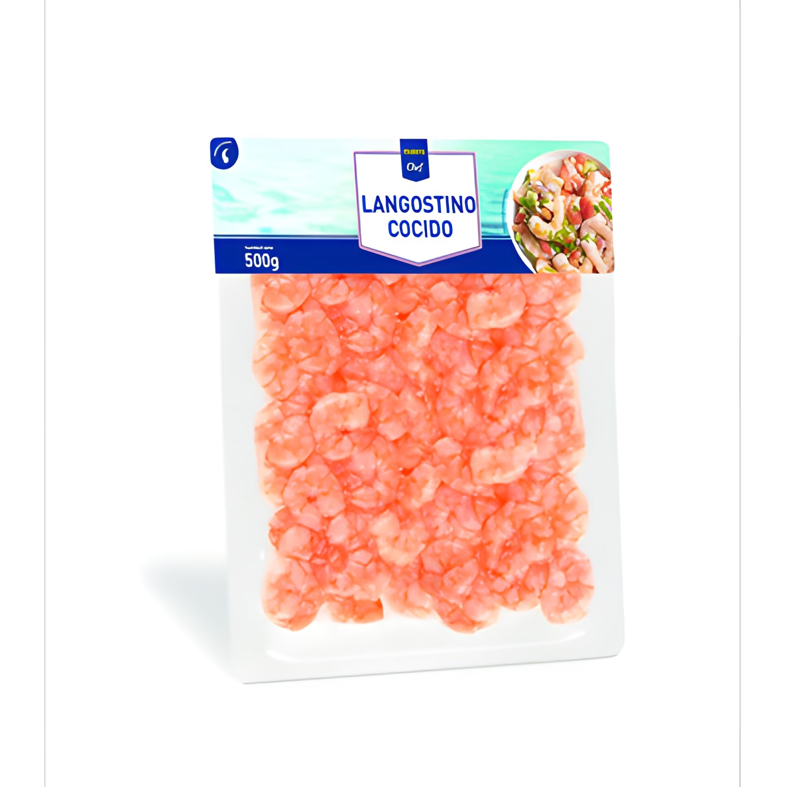 Langostino Cocido Chef – Frescura y Sabor Listos para Disfrutar (Producto Refrigerado) 500g. (1 PAQUETE)