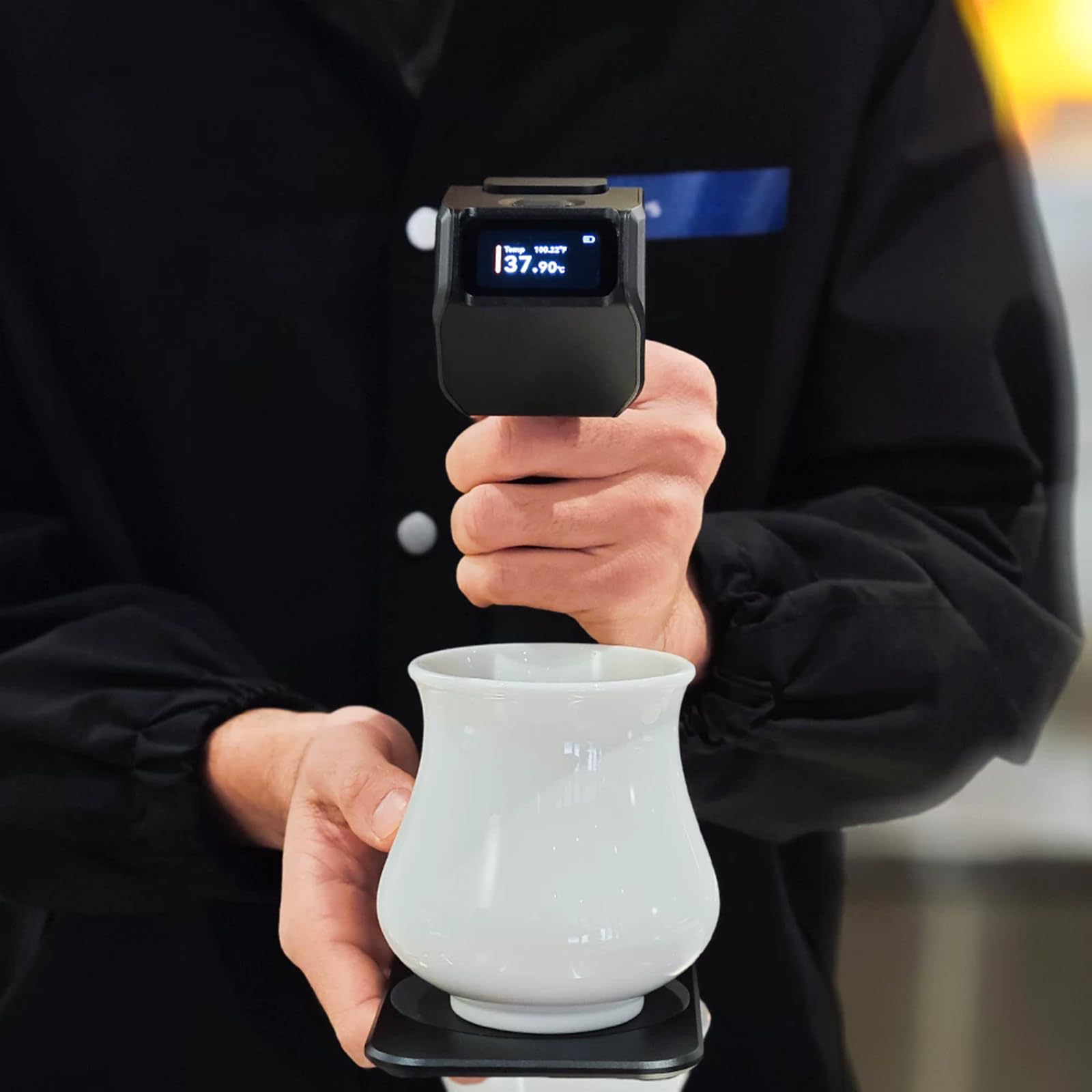 Termómetro Líquido Sin Contacto, Con Soporte Magnético, Rango De 0 A 100 °c, Precisión De ±0,1 °c, Autocalibración, Herramienta De Medición De Temperatura Para Café Espresso