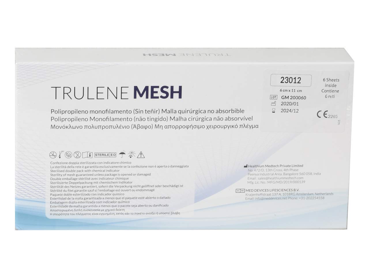 TRULENE NON ASSORBIBILE 6 x 11 cm - trasparente
