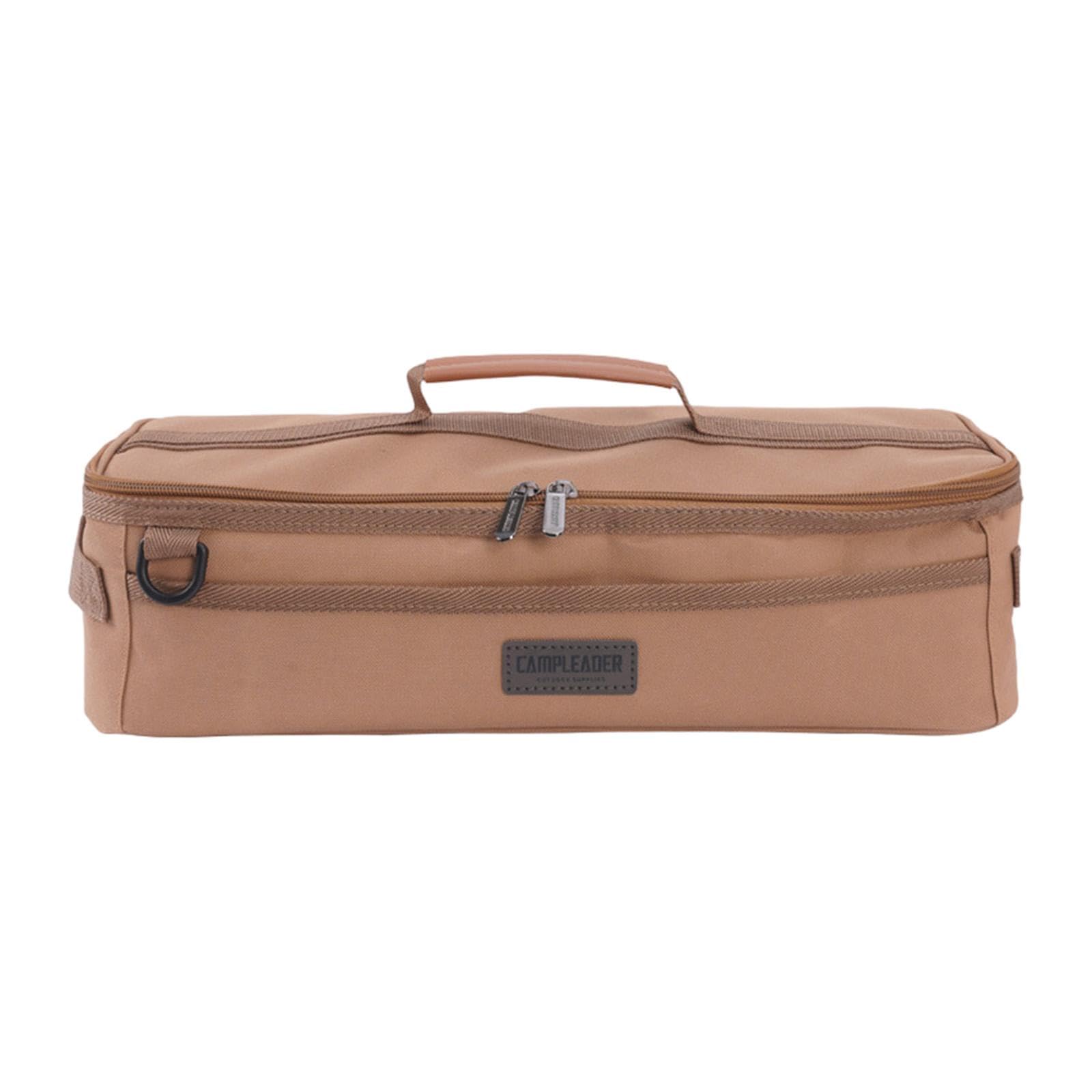 Sharplace Large Capacity Bags Tent Stakes Storage Bag Carrier Holder Tent Pole Bag Tent Peg Nails Bag for Picnic Camping Fishing Travel, Khaki — image 1