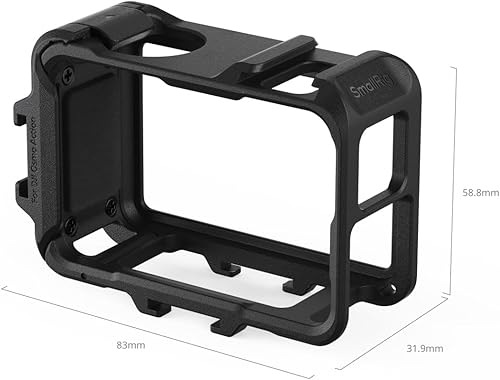 Miniatura 9 de SMALLRIG Action 5 Pro Action 4 Action 3 - Jaula para DJI con múltiples interfaces de expansión, marco protector para DJI Osmo Action 3 Action 4