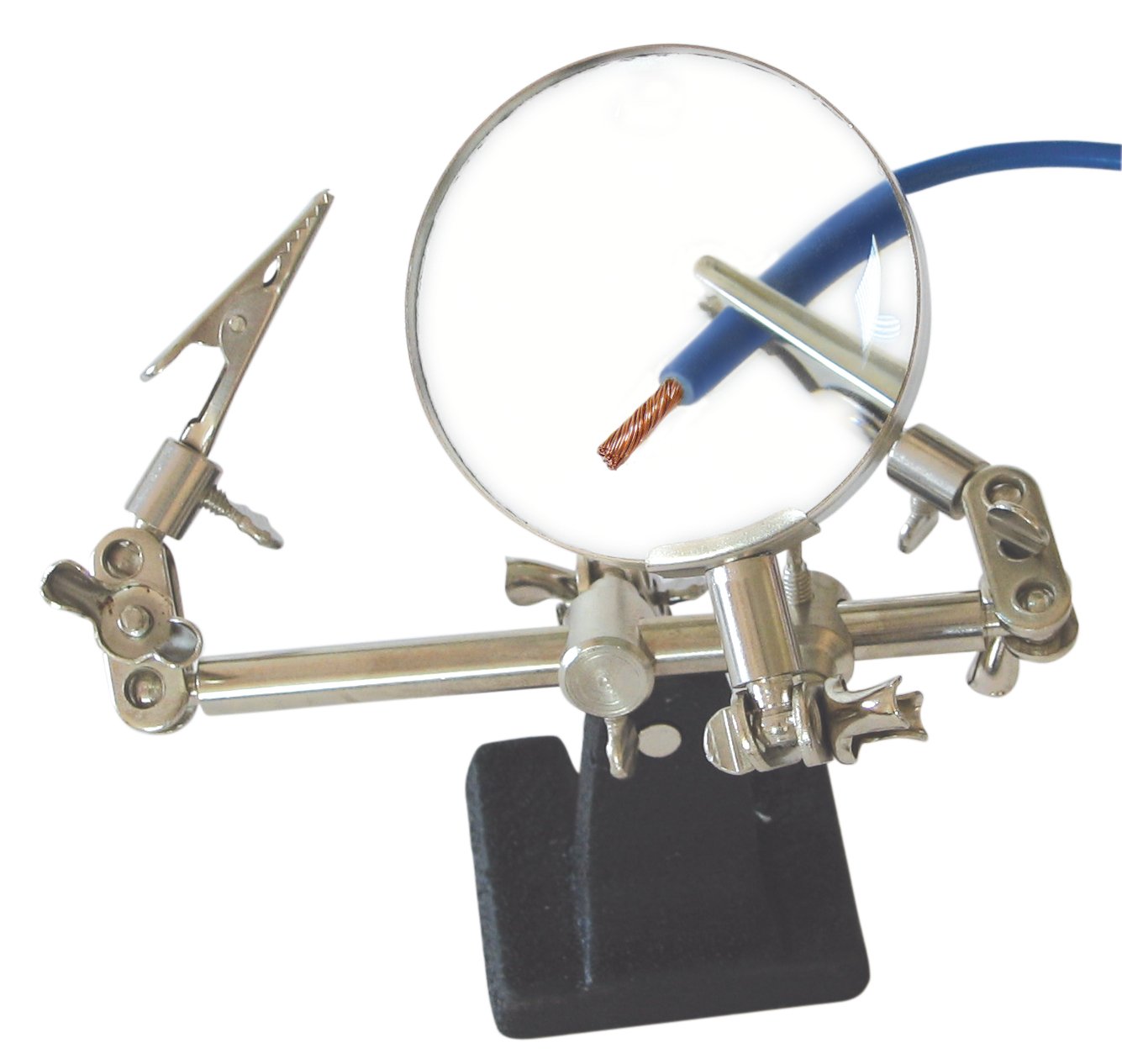 Dritte Hand Lupe Klemmen Löthilfe Gussfuss Helfende Hand 2