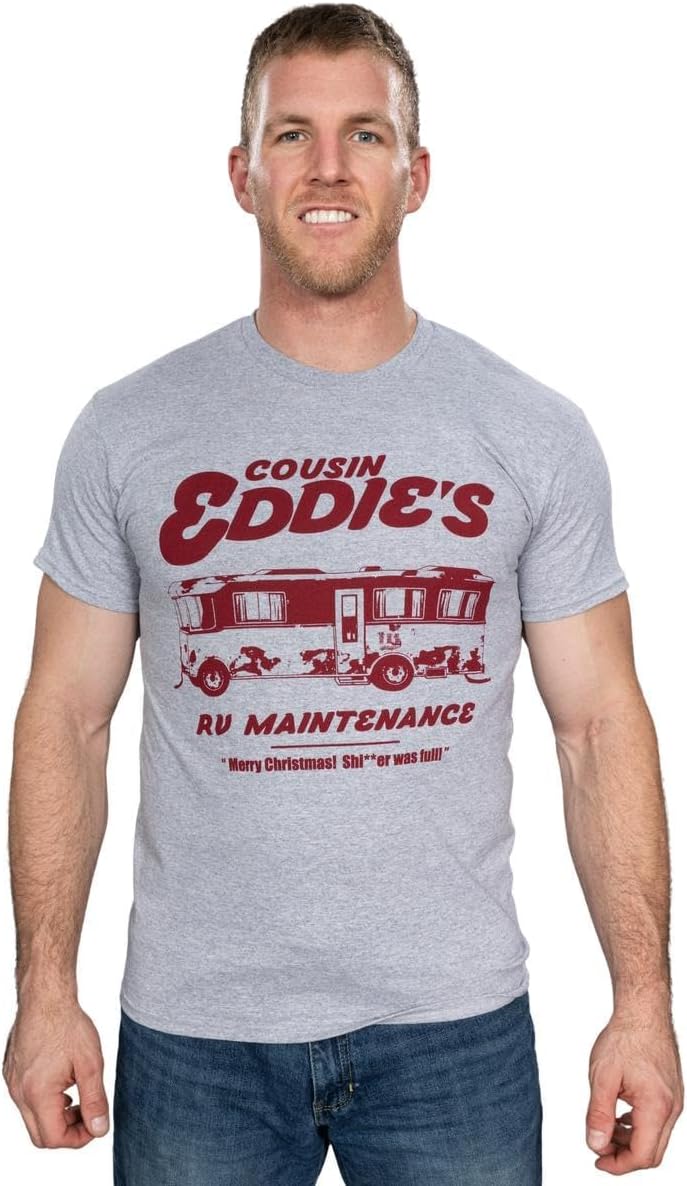 Cousin Eddie's RV Maintenance Adult Gray T-Shirt