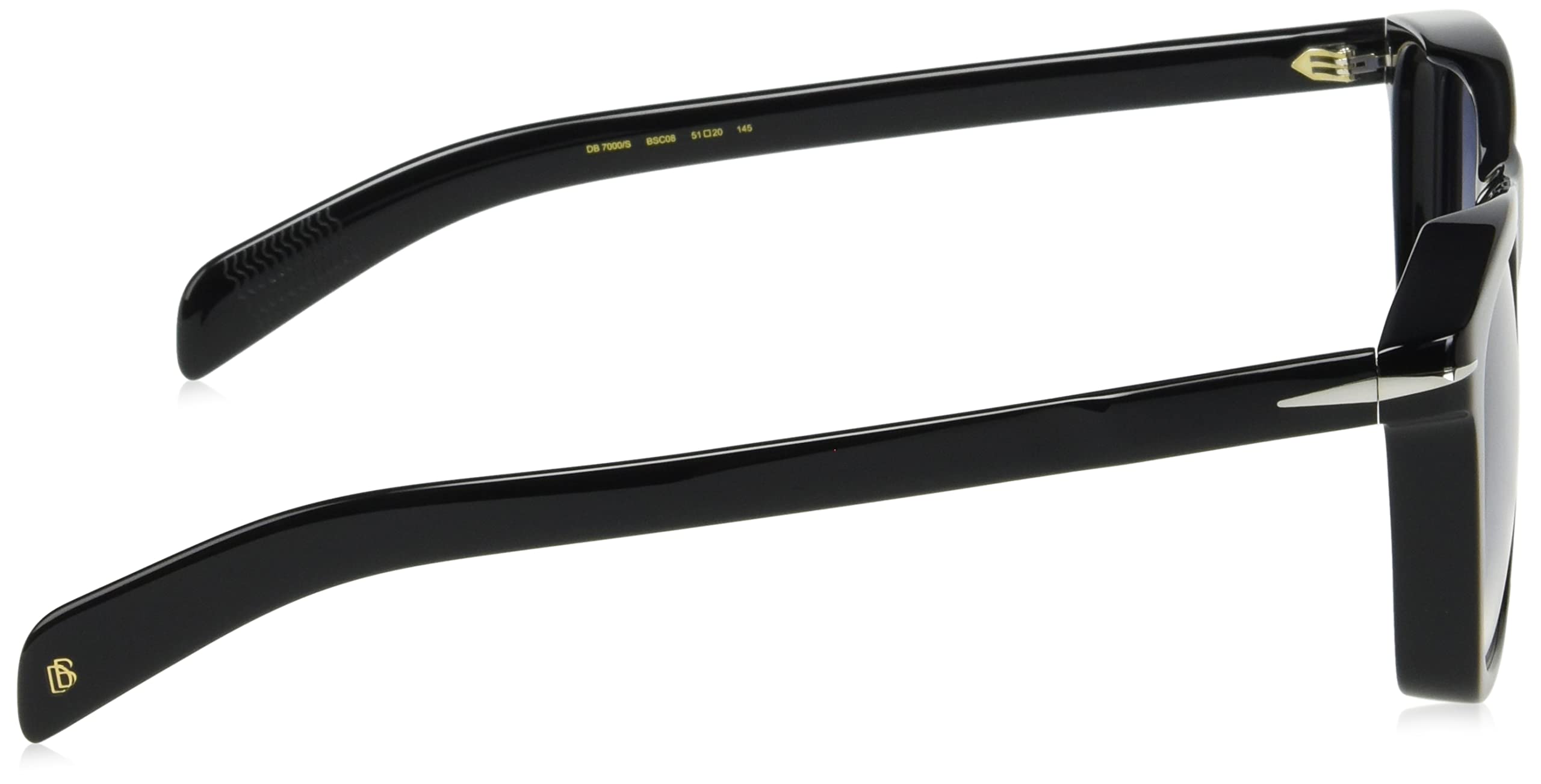 David Beckham DB 7000/S Black/Blue Shaded 51/20/145 men Sunglasses - Image 3