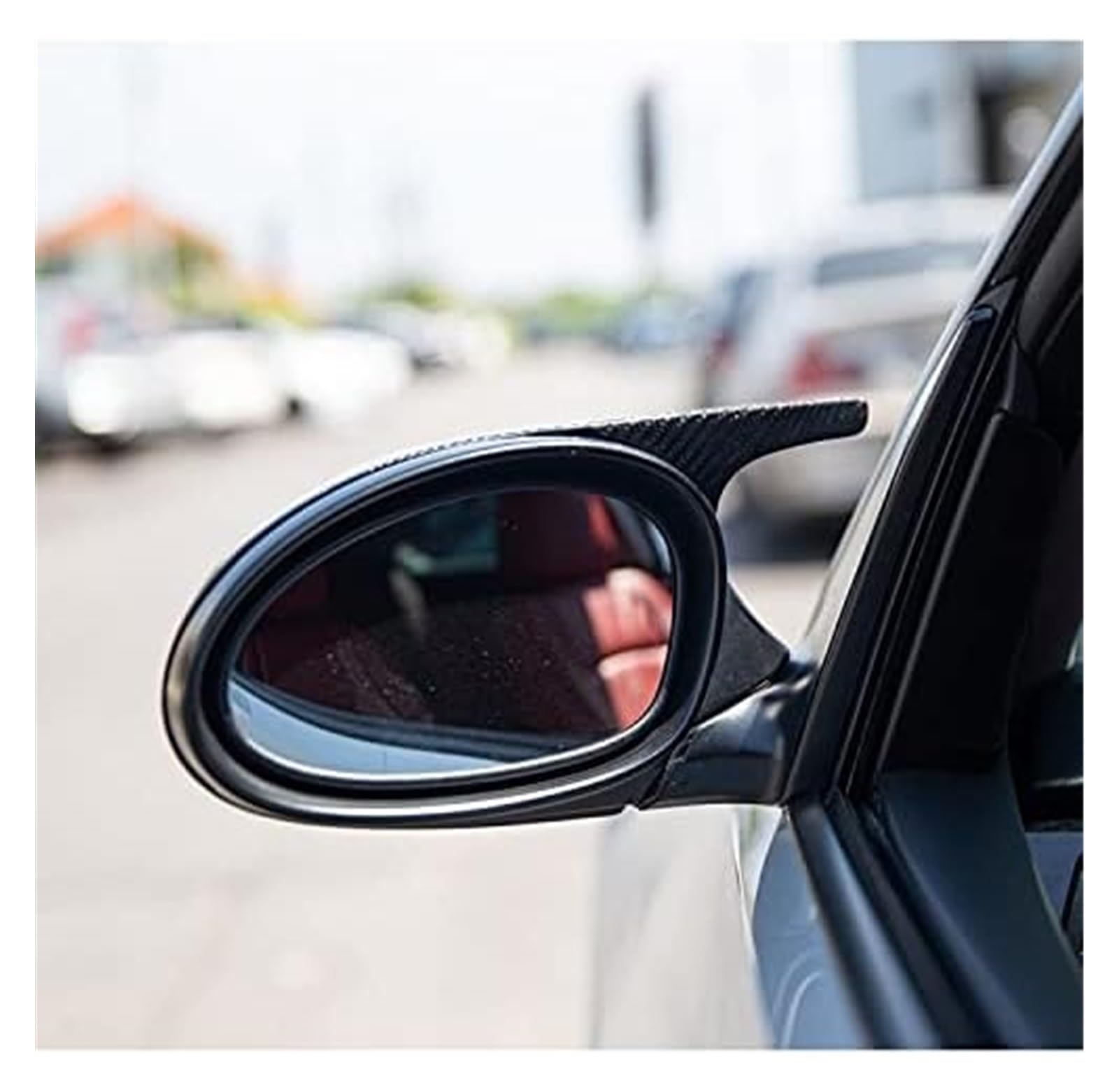 Coques Rétroviseur Voiture Pour BMW Série 1 E82 E88 2007-2009 Capuchon De Couverture De Rétroviseur Latéral En Fibre De Carbone ABS Rétroviseur Couvercle (Color