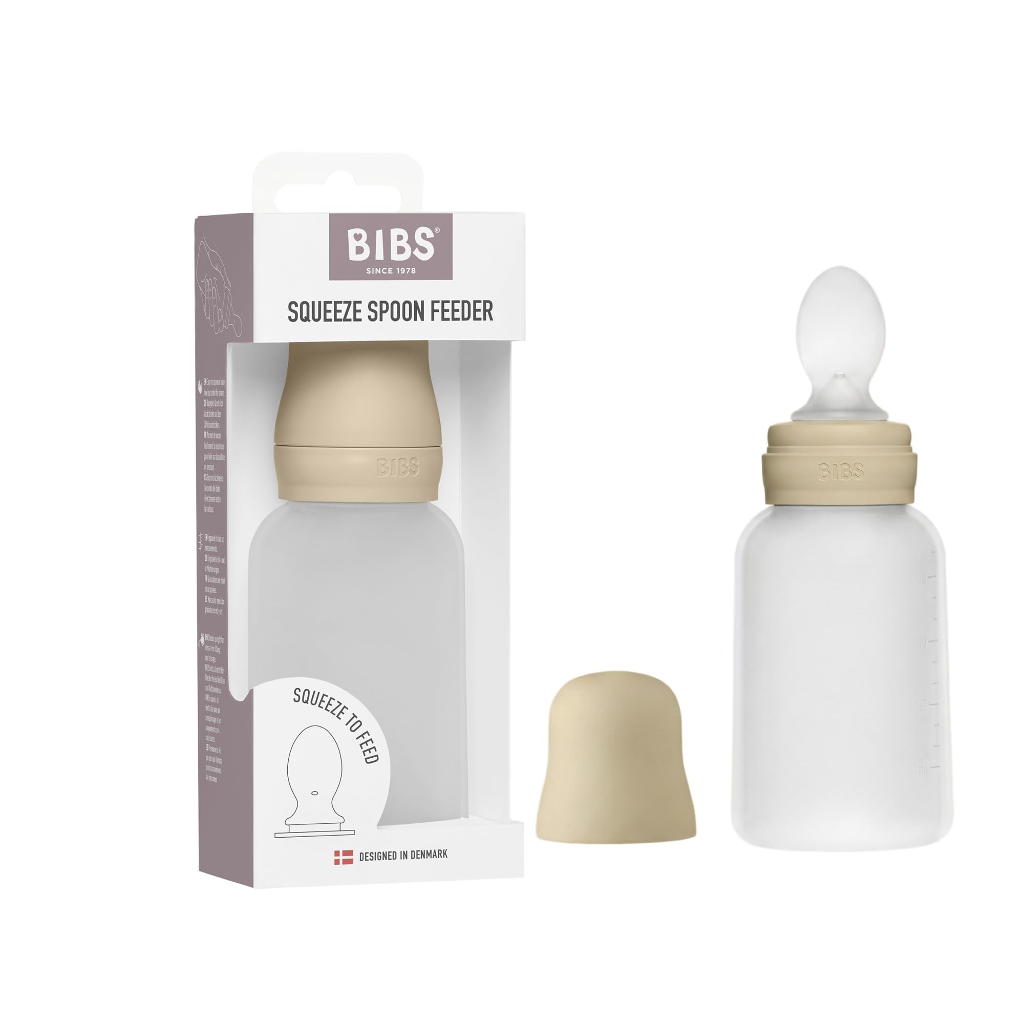 BIBS Spoon Feeder, 6+ Months, Vanilla